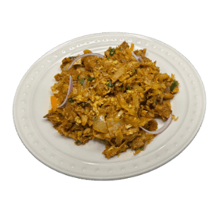 Kottu roti — chopped roti griddled with egg and vegetables