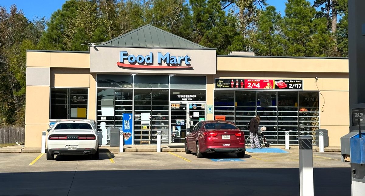 The gas station at 10940 FM 1488, Magnolia — Ceylon Kitchen is inside